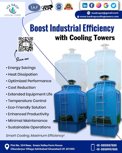 Best Square FRP Cooling Towers Company in Delhi